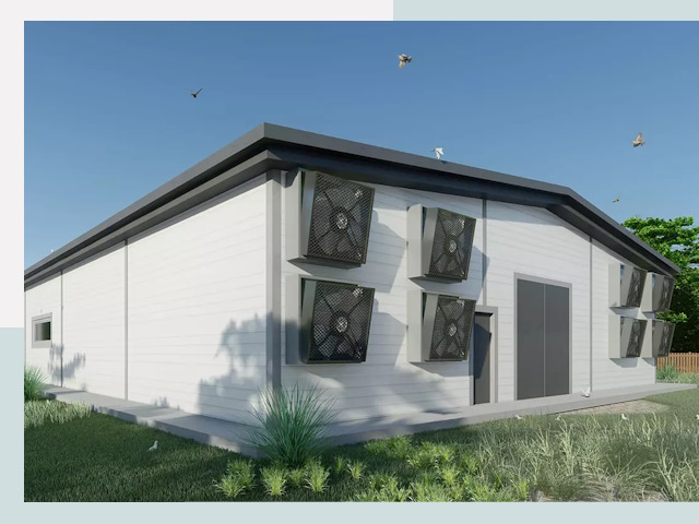 Строительство птичников в бору