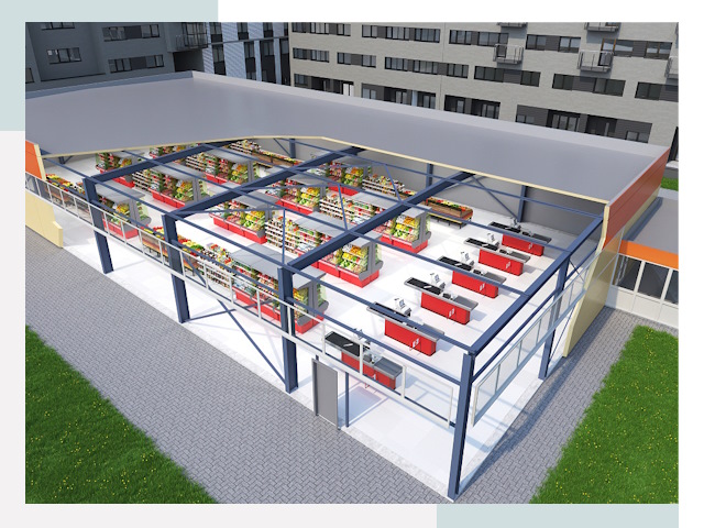 Строительство магазинов в Бор от 623 руб. за м²