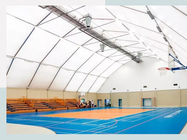 Строительство спортивных залов в бору