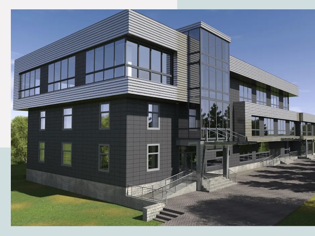 Административные здания в бору