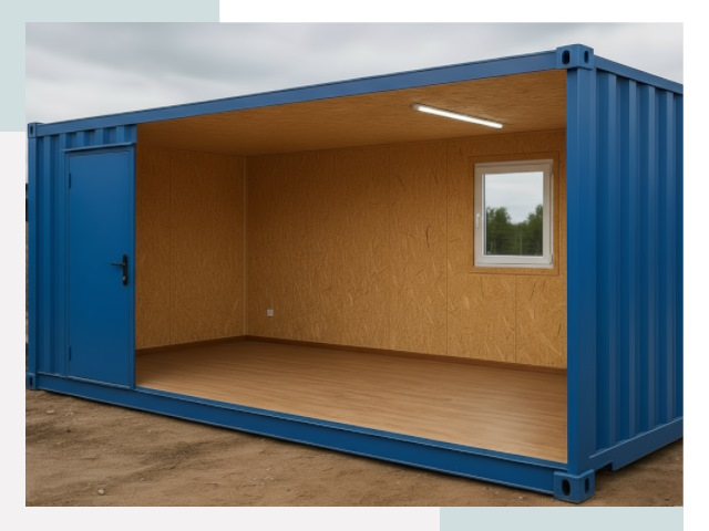 Блок-контейнеры в бору