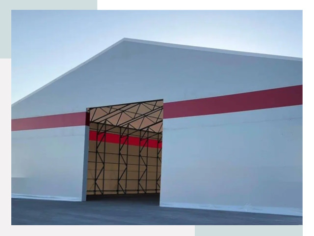 Быстровозводимые ангары в бору