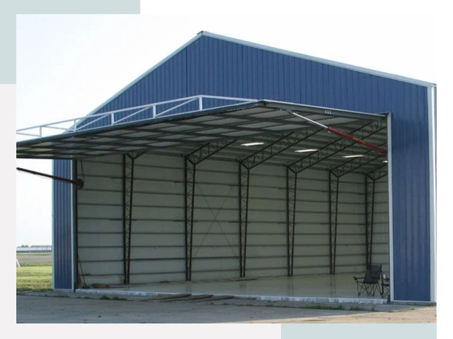 Прямо стенные ангары в бору