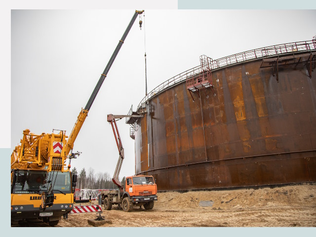 Монтаж резервуаров в бору от 623 руб. за м³