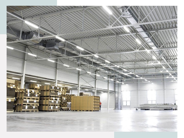 Освещение ангаров в бору