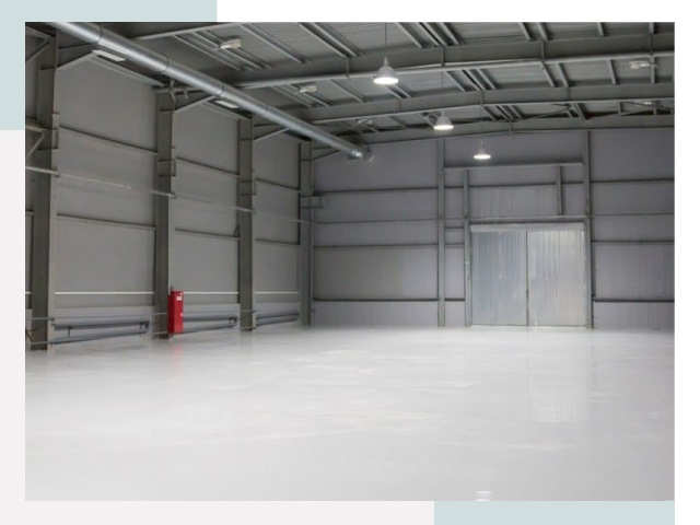 Полы для ангаров в бору