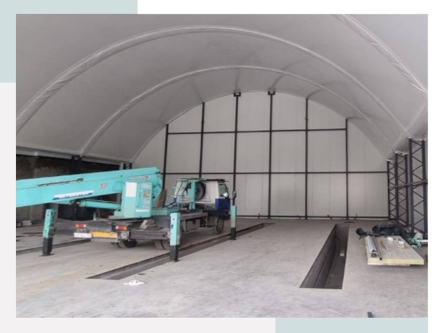 Внутреннее оснащение ангаров в бору