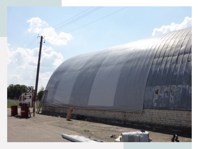 Ремонт ангаров в бору