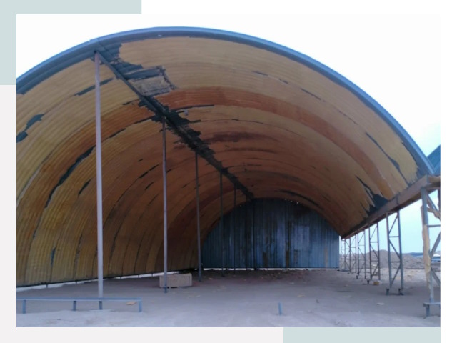 Реконструкция ангаров в бору