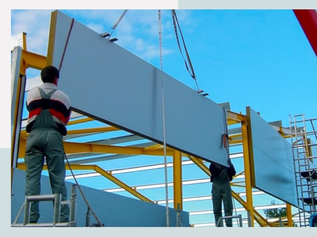 Монтаж сэндвич-панелей в бору от 623 руб.