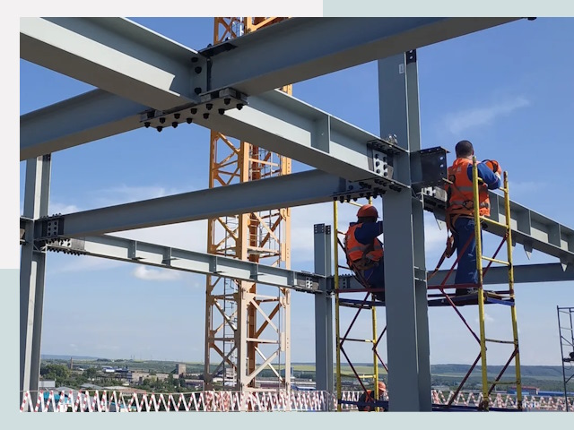 Монтаж металлоконструкций в бору