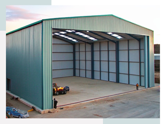 Строительство ангаров в бору