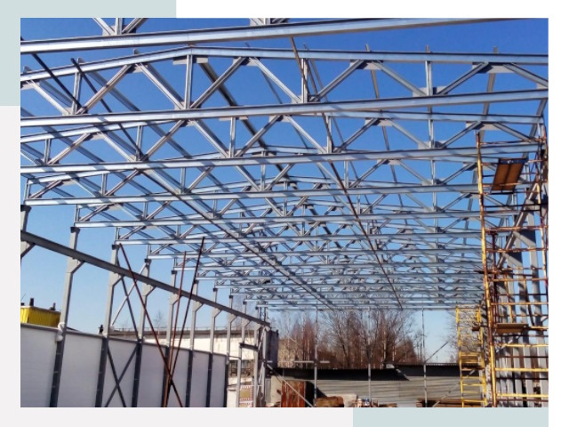Металлокаркасы для складов в бору